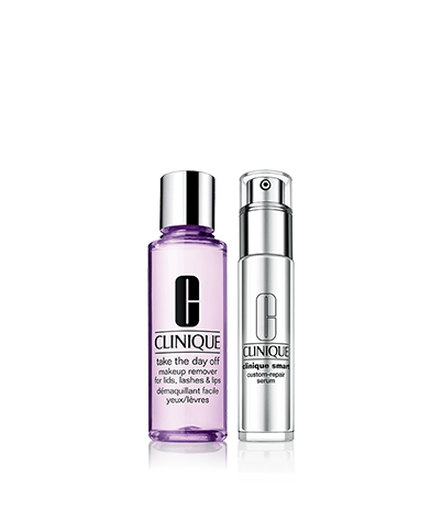 Smart Custom-Repair Serum & Take The Day Off Eye & Lip Makeup Remover