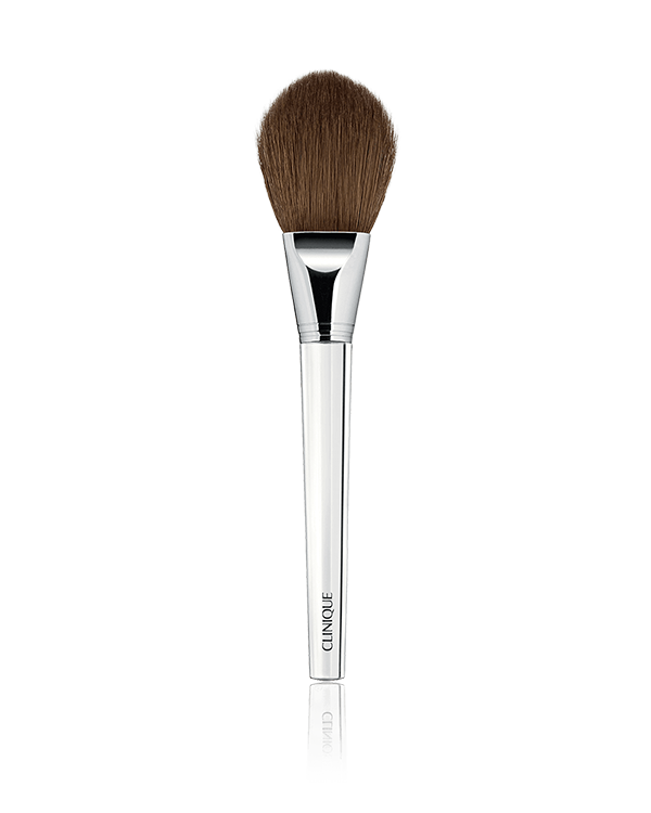 Powder Foundation Brush, Μοναδικό πινέλο με φυσικές τρίχες που λεπταίνουν στις άκρες για αψεγάδιαστη, ομοιόμορφη εφαρμογή των foundation σε μορφή πούδρας. Αντιβακτηριακή τεχνολογία.