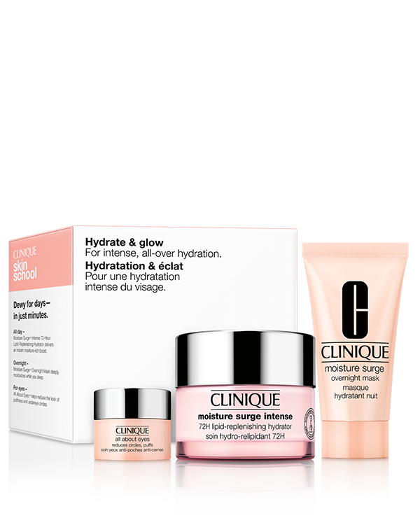 Hydrate &amp; Glow Intense Surge 72H Set, 3 αγαπημένα προϊόντα περιποίησης της επιδερμίδας για εντατική, &quot;δροσερή&quot; ενυδάτωση.