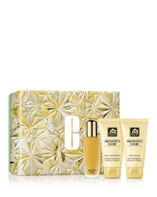 Aromatics Elixir Essentials Perfume Gift Set, Συλλεκτική Έκδοση συλλογής τριών αρωμάτων για να είστε έτοιμη για κάθε σας ταξίδι.