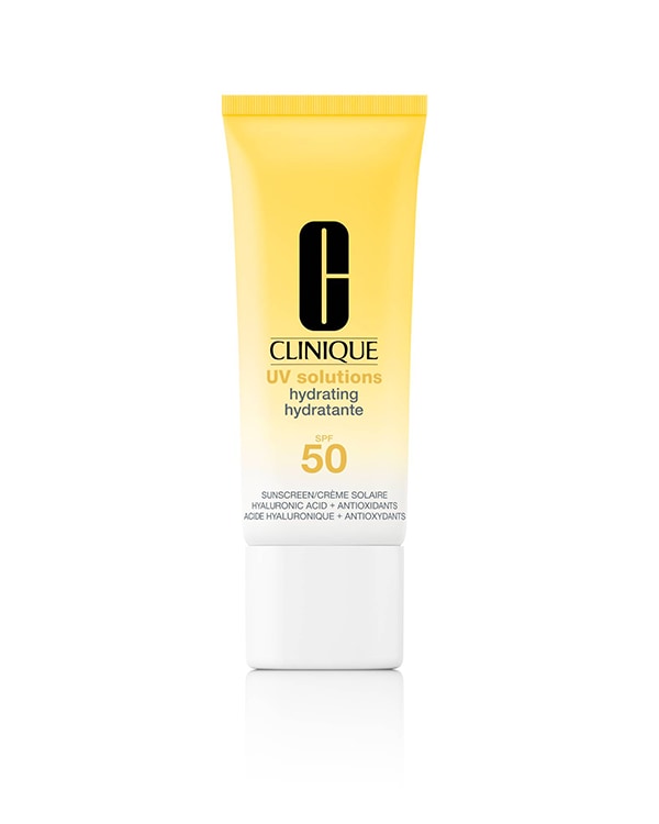 UV Solutions Hydrating Sunscreen SPF 50, Ανάλαφρο ενυδατικό αντηλιακό προϊόν για καθημερινή χρήση ενισχυμένο με συστατικά περιποίησης επιδερμίδας, παρέχει άμεση ενυδάτωση που διαρκεί.