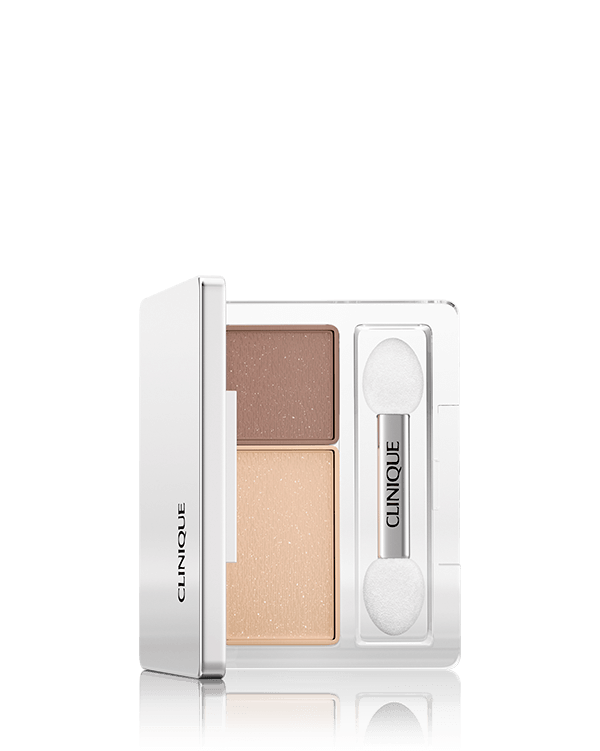 All About Shadow Duo, Τέλεια συνδυασμένες αποχρώσεις για πανεύκολο μακιγιάζ των ματιών. Πλούσιες, μεγάλης διάρκειας. Διπλό απλικατέρ.