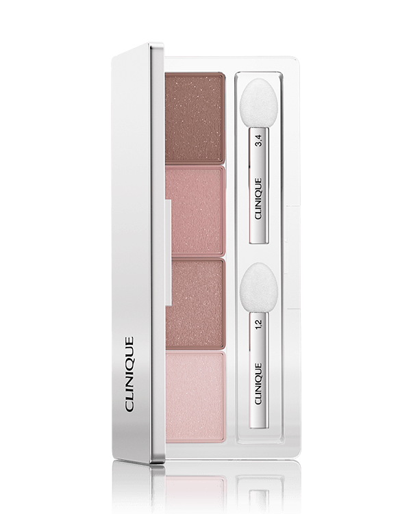 All About Shadow Quad, Δημιουργήστε διάφορα look, από φυσικά έως εντυπωσιακά. Πλούσιες, μεγάλης διάρκειας. Δύο απλικατέρ με σφουγγαράκι.