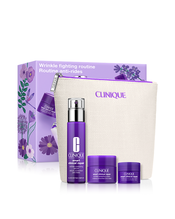 Wrinkle-Fighting Routine Skincare Set, Όλα όσα χρειάζεστε για να αντιμετωπίσετε τις ρυτίδες. Ο «έξυπνος» συνδυασμός μας ενάντια στη γήρανση.
