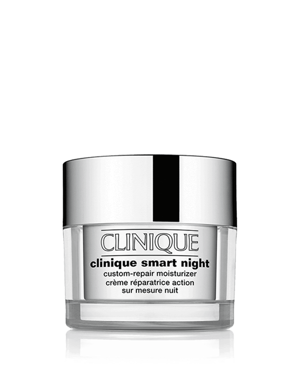 Clinique Smart Night™ Custom-Repair Moisturizer, Η έξυπνη κρέμα νύχτας μας που στοχεύει σε όλα τα κύρια σημάδια γήρανσης.